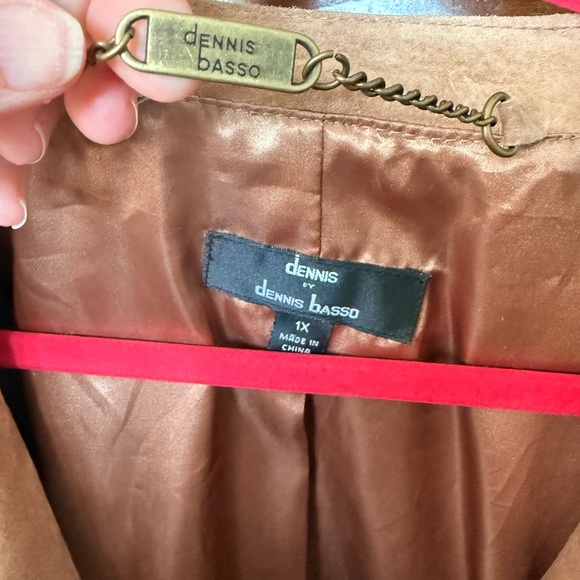 vintage Dennis Basso genuine leather suede Motorcycle jacket XL - Picture 4 of 11